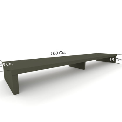 Elevador Doble TV de Madera 120-180 x 35 x 15 cm Soporta +100 Kg. - Henor