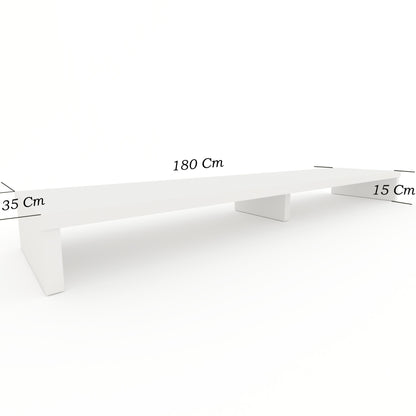 Elevador Doble TV de Madera 120-180 x 35 x 15 cm Soporta +100 Kg. - Henor