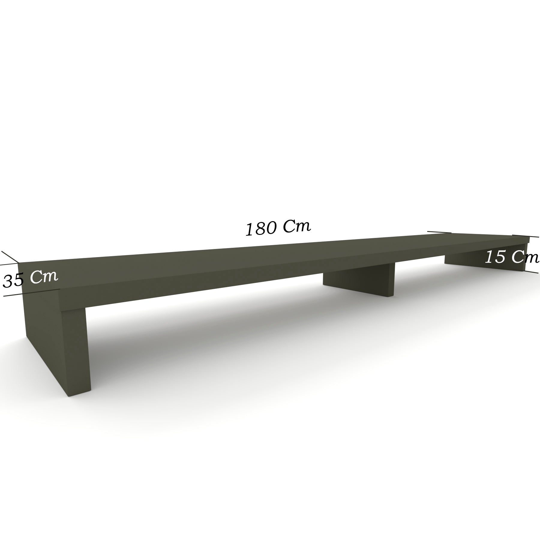 Elevador Doble TV de Madera 120-180 x 35 x 15 cm Soporta +100 Kg. - Henor