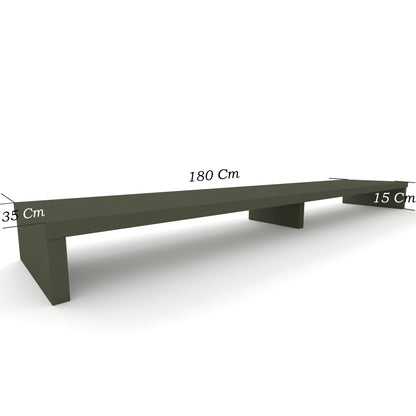 Elevador Doble TV de Madera 120-180 x 35 x 15 cm Soporta +100 Kg. - Henor