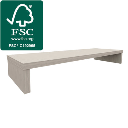Elevador TV Madera FSC® 90/110 x 35 x 15 cm Grafito/Roble Stel. - Henor