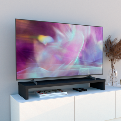 Elevador TV Madera 90-110 x 35 x 15 cm Grafito/Roble Stel.