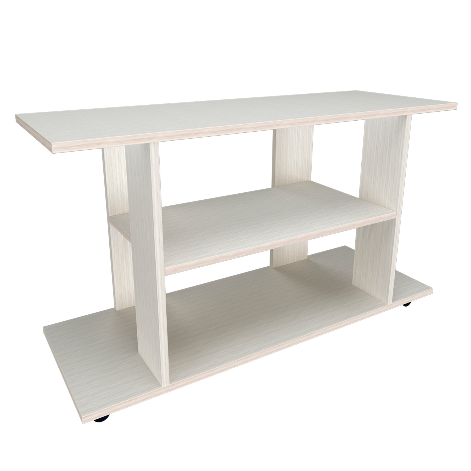 Mesa con Ruedas Giro 360º con freno. Mod. Pilar. 80 a 110 Cm. Altura 65.5 Cm. - Henor