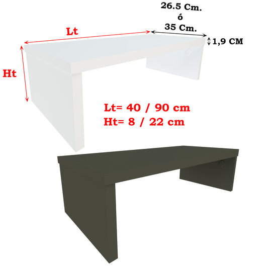 Maßgeschneiderter individueller Holz-TV-Riser-Monitorständer