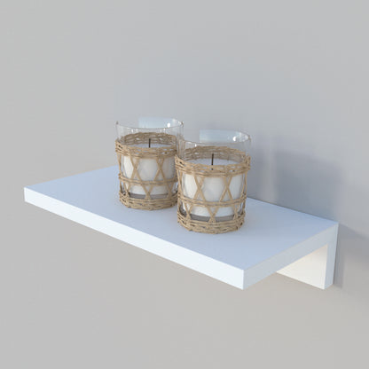 Estante Pared Flotante "L" Blanco - Henor  Mobiliario