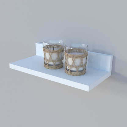 Estante Pared Flotante "L" Blanco - Henor  Mobiliario