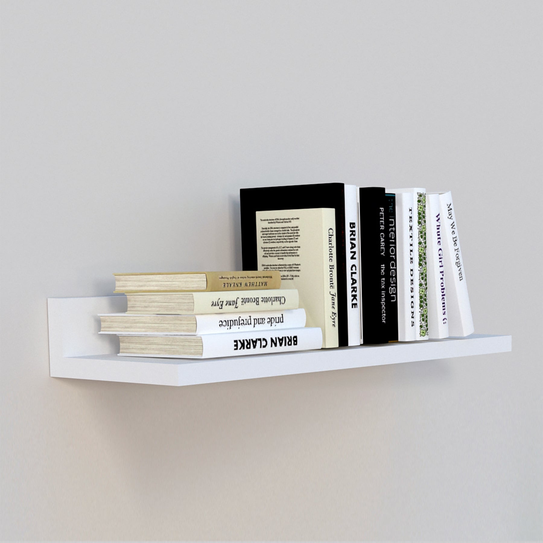 Estante Pared Flotante "L" Blanco - Henor  Mobiliario