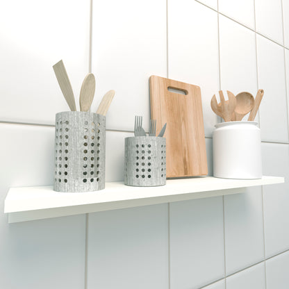 Estante Pared Flotante "L" Blanco - Henor  Mobiliario