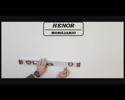 Balda pared Multicapa CH 30-100 x 19 x 3 cm con esquinas redondeadas y herraje oculto.