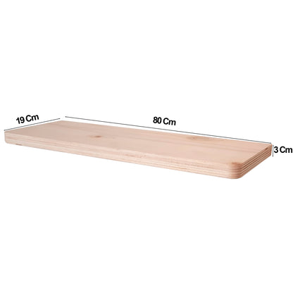 Balda pared Multicapa CH 30-100 x 19 x 3 cm con esquinas redondeadas y herraje oculto. - Henor  Mobiliario