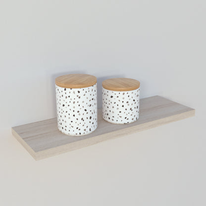 Balda pared 30/100 x 20 x 3 cm herraje oculto. Carga 20kg Roble Stel - Henor  Mobiliario