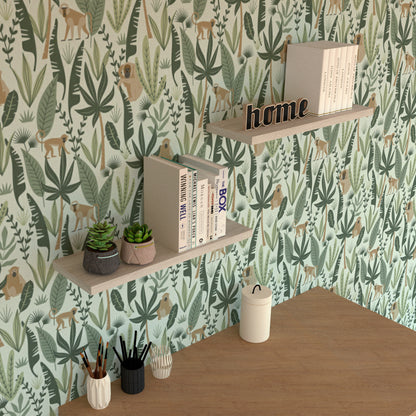 Balda pared 30/100 x 20 x 3 cm herraje oculto. Carga 20kg Roble Stel - Henor  Mobiliario