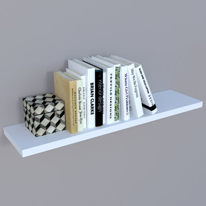 Balda pared Blanca 30-100 x 15/20/25 x 2,5 cm con herraje oculto. - Henor  Mobiliario