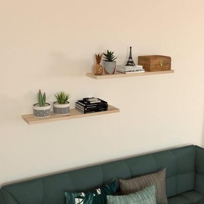 Balda pared Pino natural con herraje oculto Carga 20/30 kg. - Henor  Mobiliario
