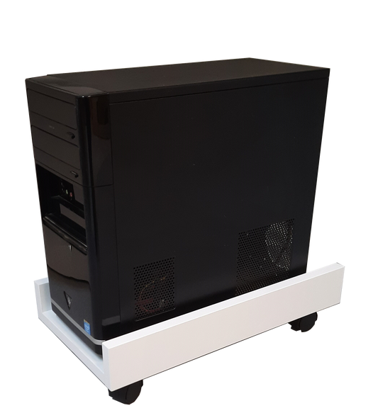 Soporte Madera CPU Ordenador con Ruedas 25x45x12.5 Cm Elevador CPU con Ruedas - Henor  Mobiliario