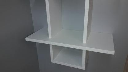 Estantería Mod. baldas en cruz Blanco - Henor  Mobiliario