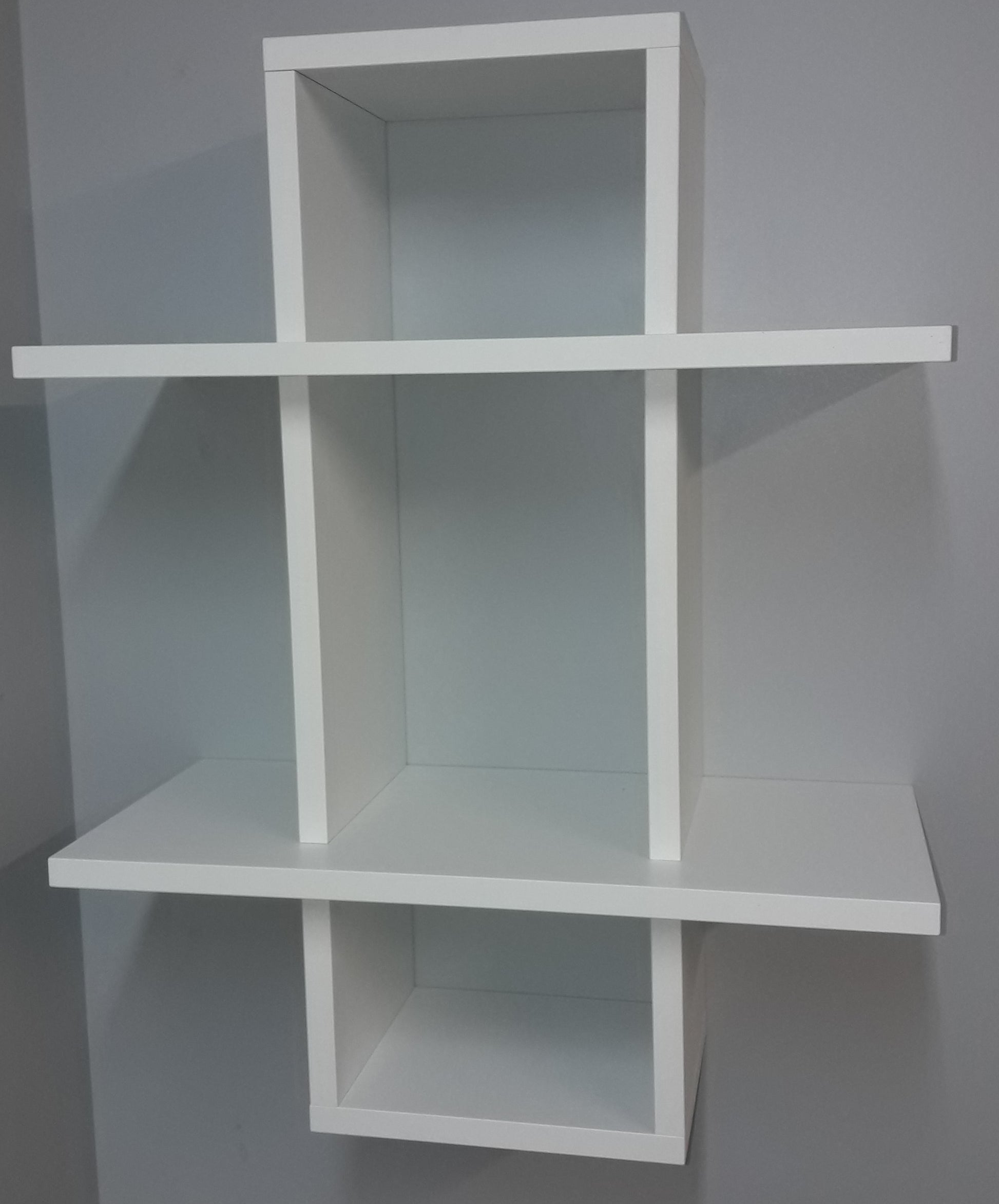 Estantería Mod. baldas en cruz Blanco - Henor  Mobiliario