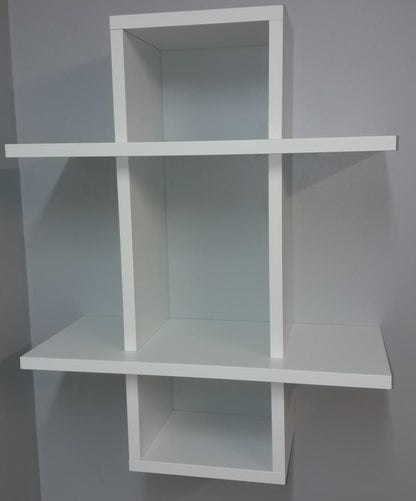 Estantería Mod. baldas en cruz Blanco - Henor  Mobiliario