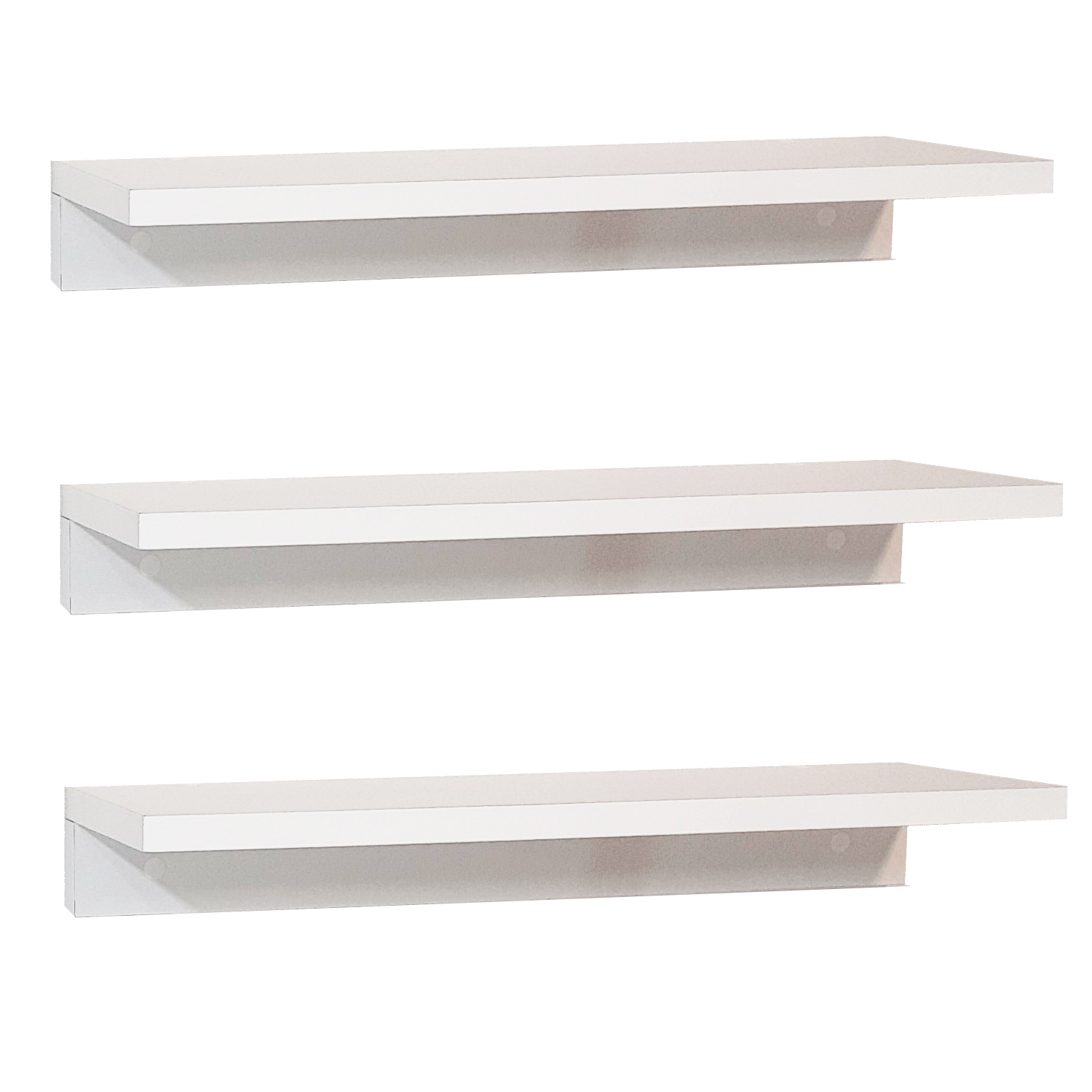 Conjunto 3 Baldas pared 35/55 x 17 x 7,5 cm. - Henor  Mobiliario