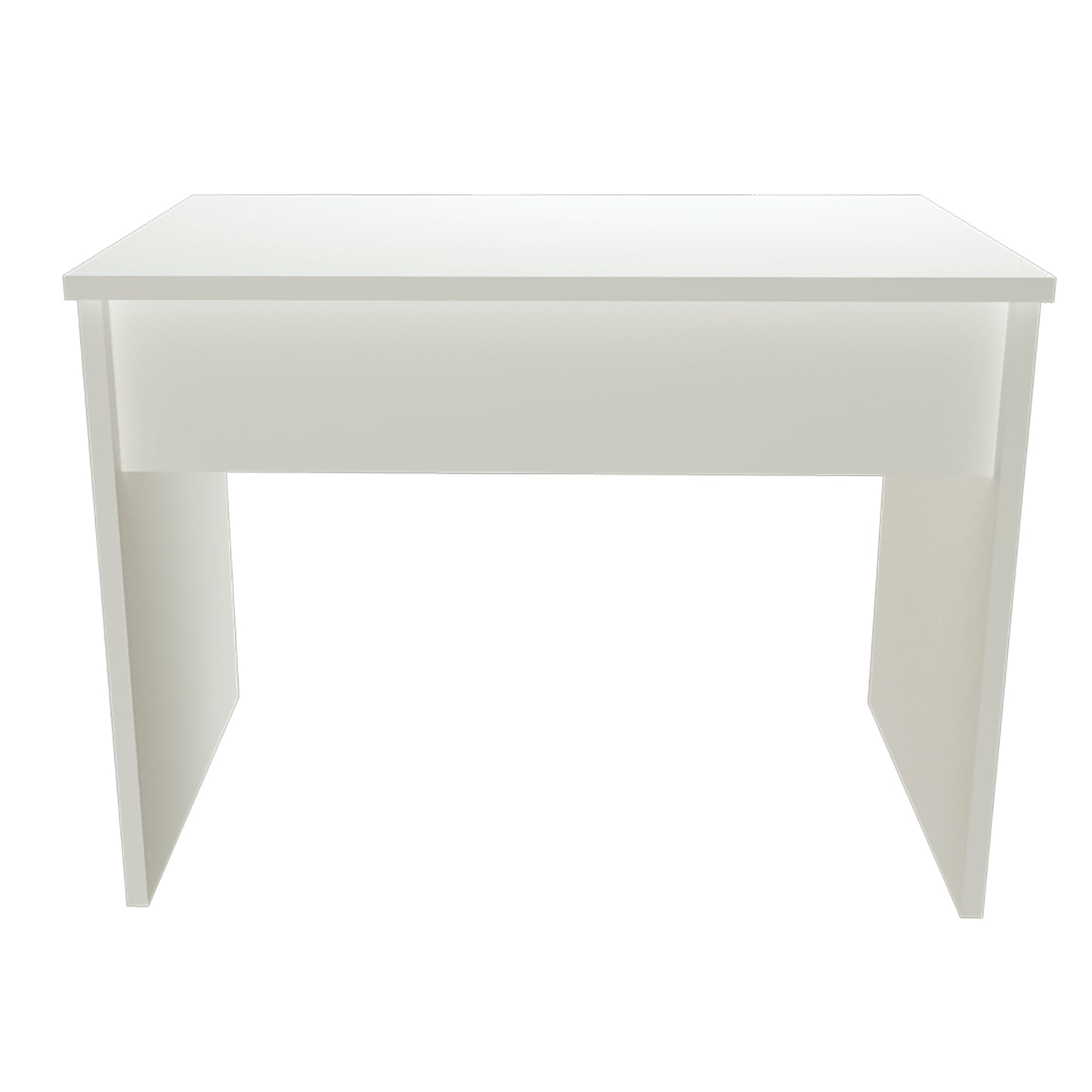 Mesa Escritorio Oficina en Madera Con Niveladores 100/115x60x75 Cm Blanco. - Henor  Mobiliario
