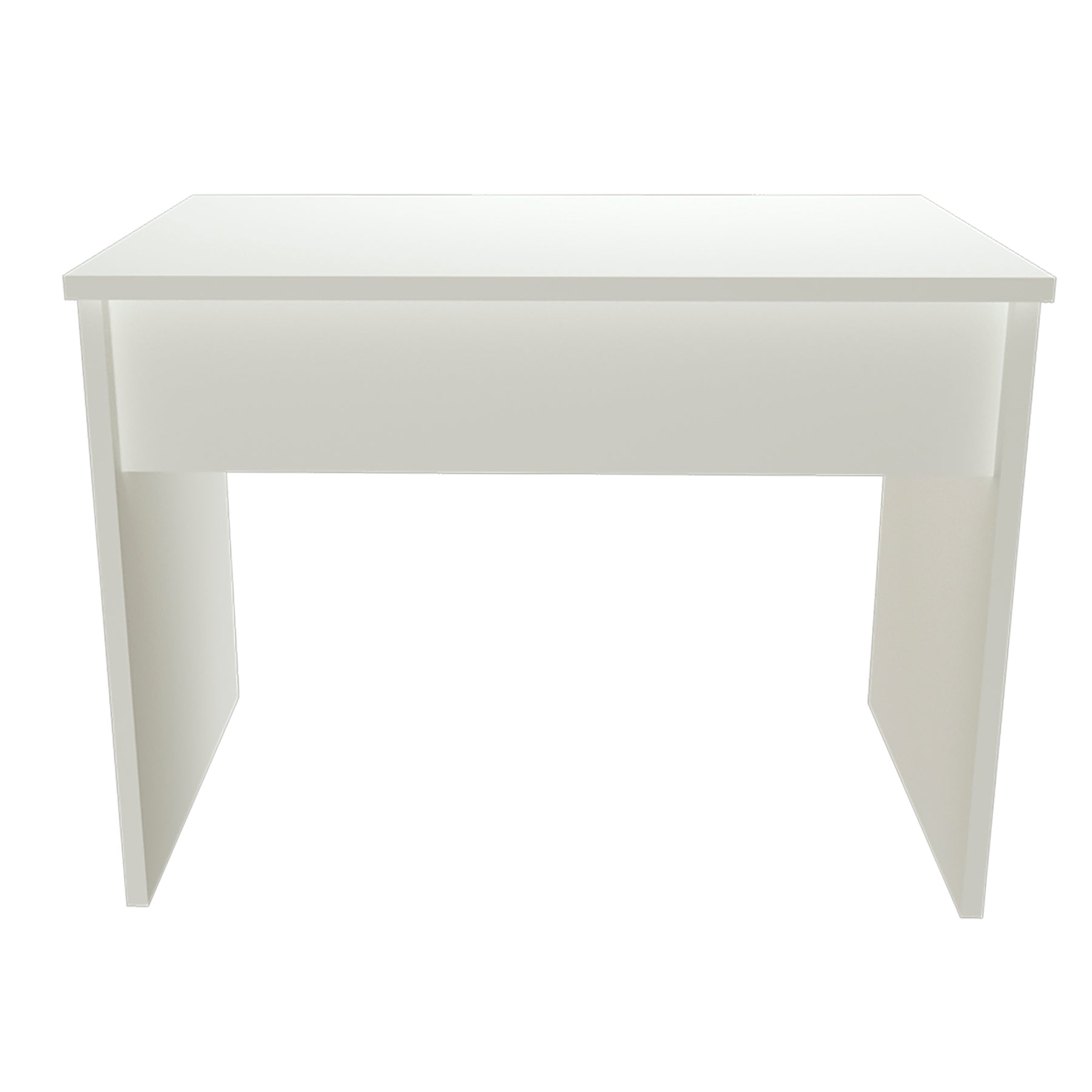 Mesa Escritorio Oficina en Madera Con Niveladores 100/115x60x75 Cm Blanco. - Henor  Mobiliario