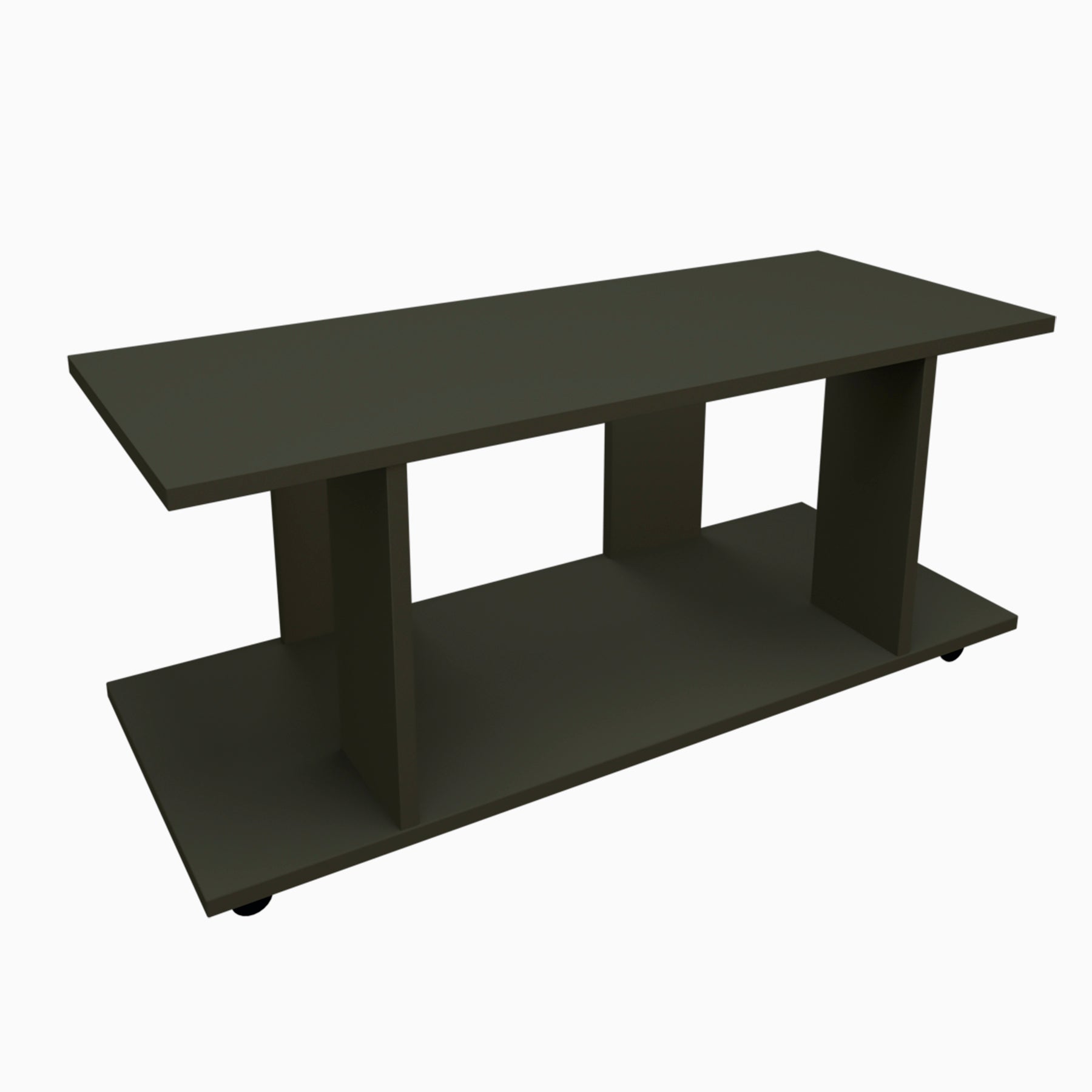 Mesa Baja con Ruedas Giro 360º con freno. Mod. Pilar. 80 a 110 Cm. Altura 45.5 Cm. - Henor  Mobiliario