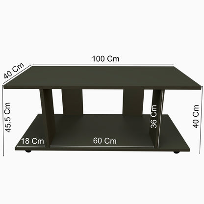 Mesa Baja con Ruedas Giro 360º con freno. Mod. Pilar. 80 a 110 Cm. Altura 45.5 Cm. - Henor  Mobiliario