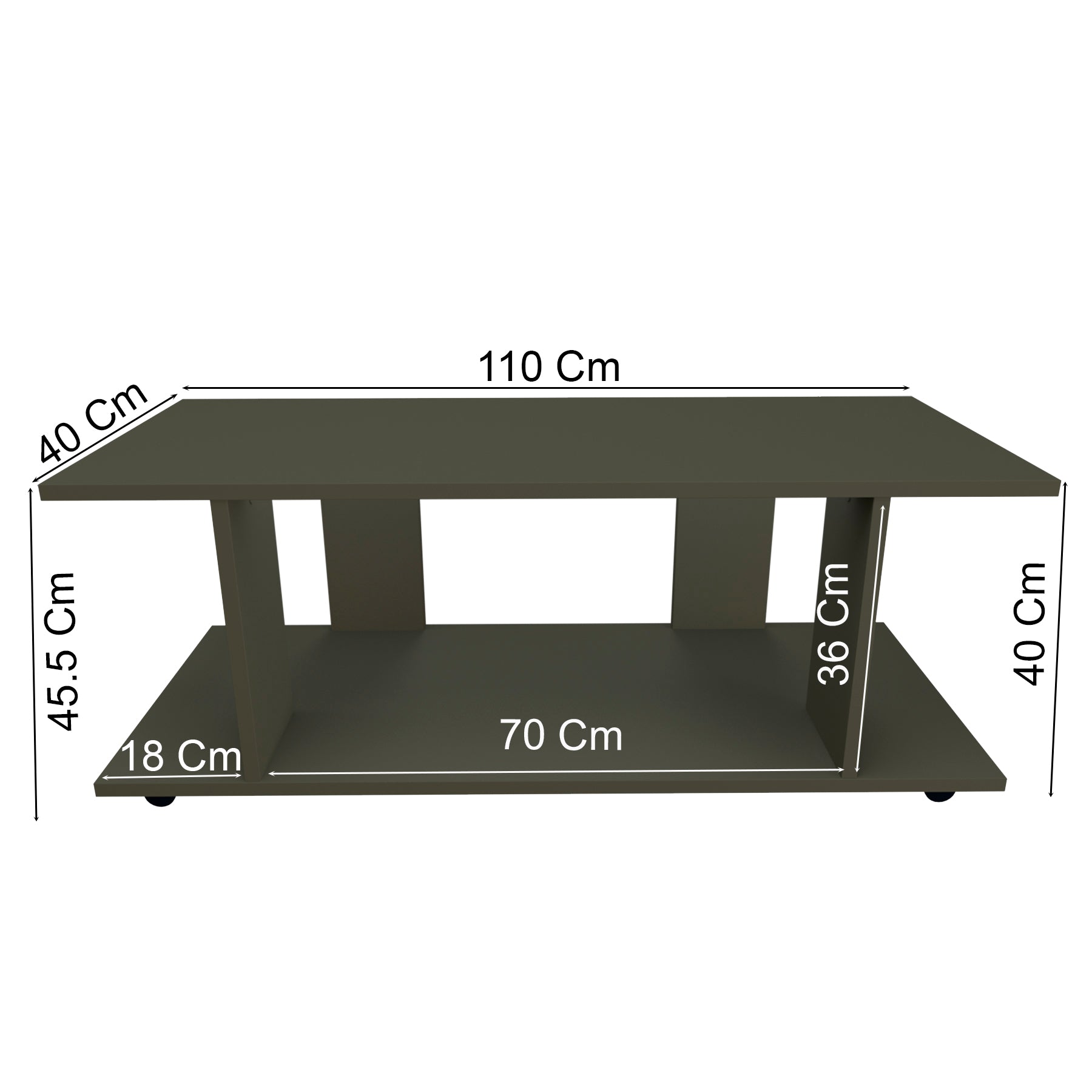 Mesa Baja con Ruedas Giro 360º con freno. Mod. Pilar. 80 a 110 Cm. Altura 45.5 Cm. - Henor  Mobiliario