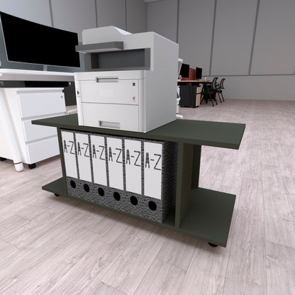 Mesa Baja con Ruedas Giro 360º con freno. Mod. Pilar. 80 a 110 Cm. Altura 45.5 Cm. - Henor  Mobiliario