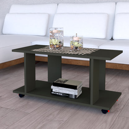 Mesa Baja con Ruedas Giro 360º con freno. Mod. Pilar. 80 a 110 Cm. Altura 45.5 Cm. - Henor  Mobiliario