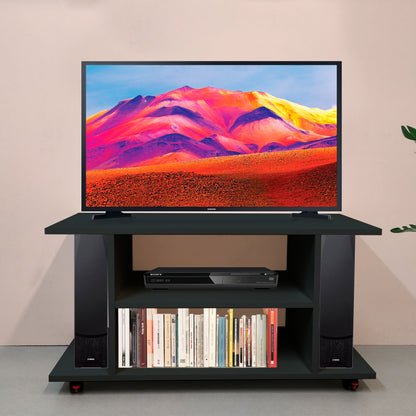 Mesa de ruedas con giro 360º y freno 80/100 x 40 x 52 cm Blanco/Grafito. - Henor  Mobiliario