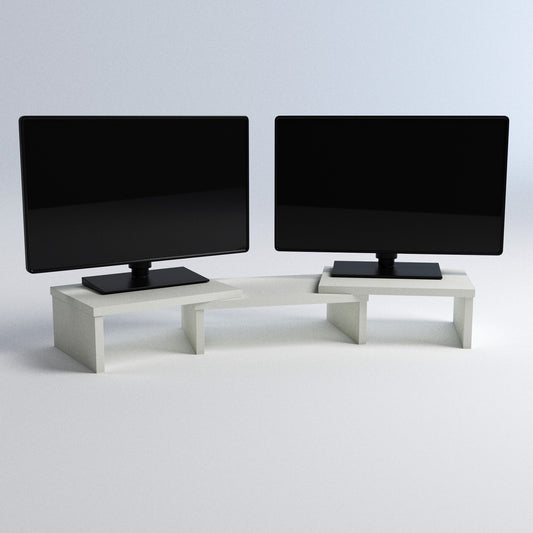 Base Soporte Giratorio Madera para Monitor y Elevador Tv Extensible 96-104x26.5x14 Cm - Henor  Mobiliario