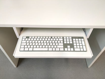 Bandeja extraíble portateclado Blanco/Gris/Grafito. Varias medidas disponibles. - Henor  Mobiliario
