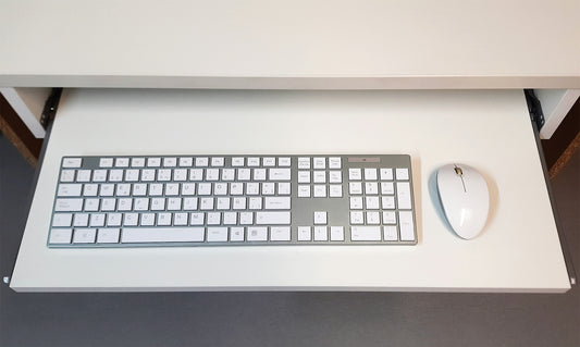 Bandeja extraíble portateclado Blanco/Gris/Grafito. Varias medidas disponibles. - Henor  Mobiliario