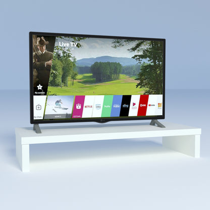Elevador TV 90/110 x 35 x 15 cm Blanco. - Henor  Mobiliario