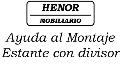 Estante Pared con Divisor Madera 70-110 x 22 x 25 Cm. Blanco.