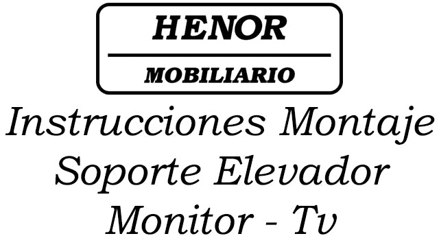 Base Soporte Giratorio Madera para Monitor y Elevador Tv Extensible  96-104x26.5x14 cm - Henor