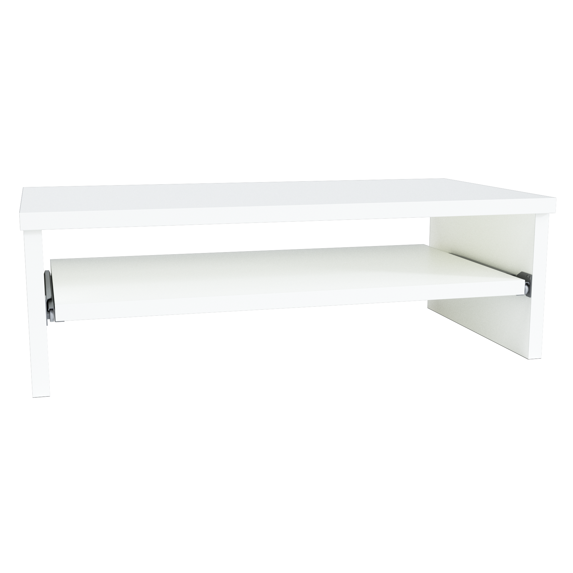 Soporte Madera Tv, Monitor, Impresora, Elevador de Pantalla con Bandeja Extraíble 42-62-82x32x18 Cm. Soporta 50 Kg. - Henor  Mobiliario