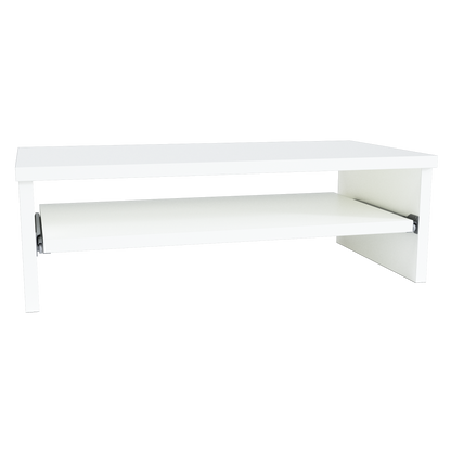 Soporte Madera Tv, Monitor, Impresora, Elevador de Pantalla con Bandeja Extraíble 42-62-82x32x18 Cm. Soporta 50 Kg. - Henor  Mobiliario